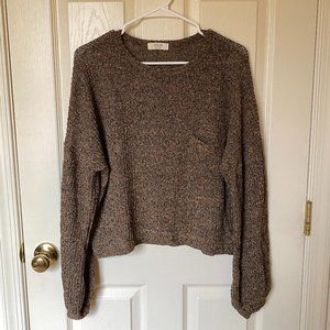 JOLIE Sweater, Size  L, Color:  Brown and Black